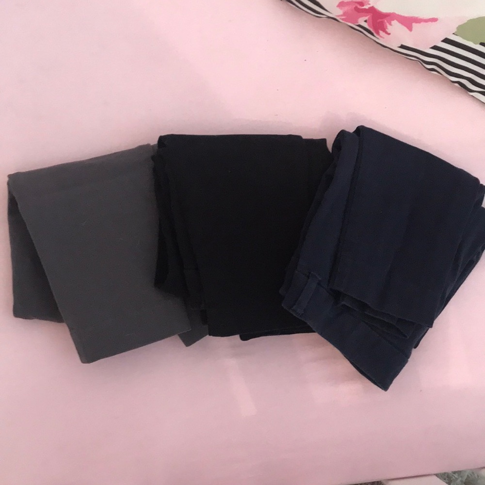 Set of 3 Pixie Pants, mid rise. O regular.
